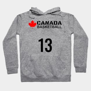 Canada Basketball Number 13 Design Gift Idea Hoodie
